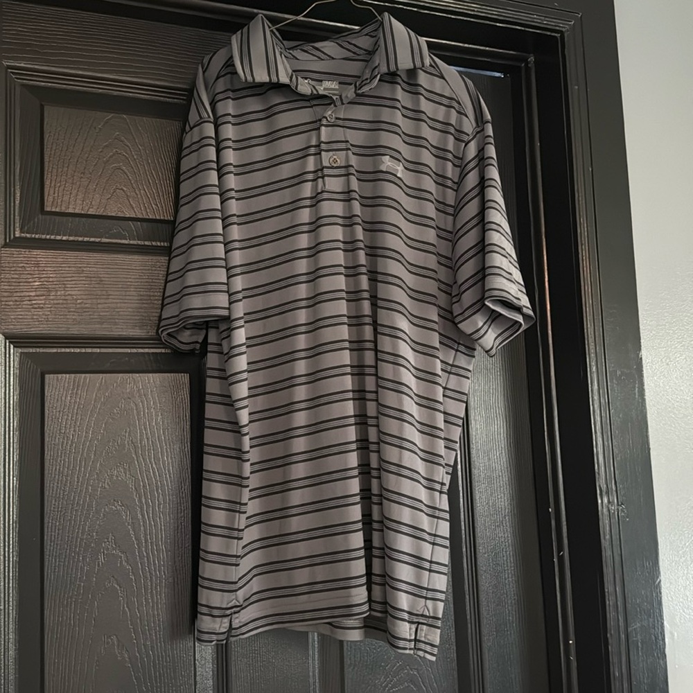 Gray Under Armour Polo